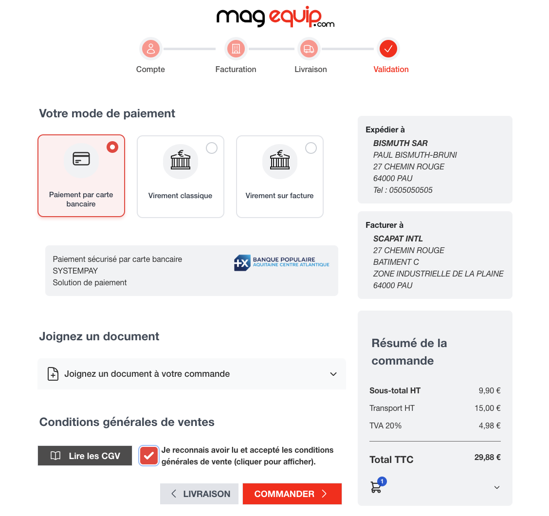 Intégration du checkout Hyvä pour Magento par XTAND