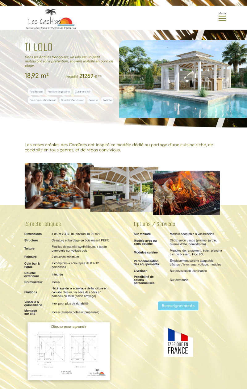 Les Casitas fiche produit