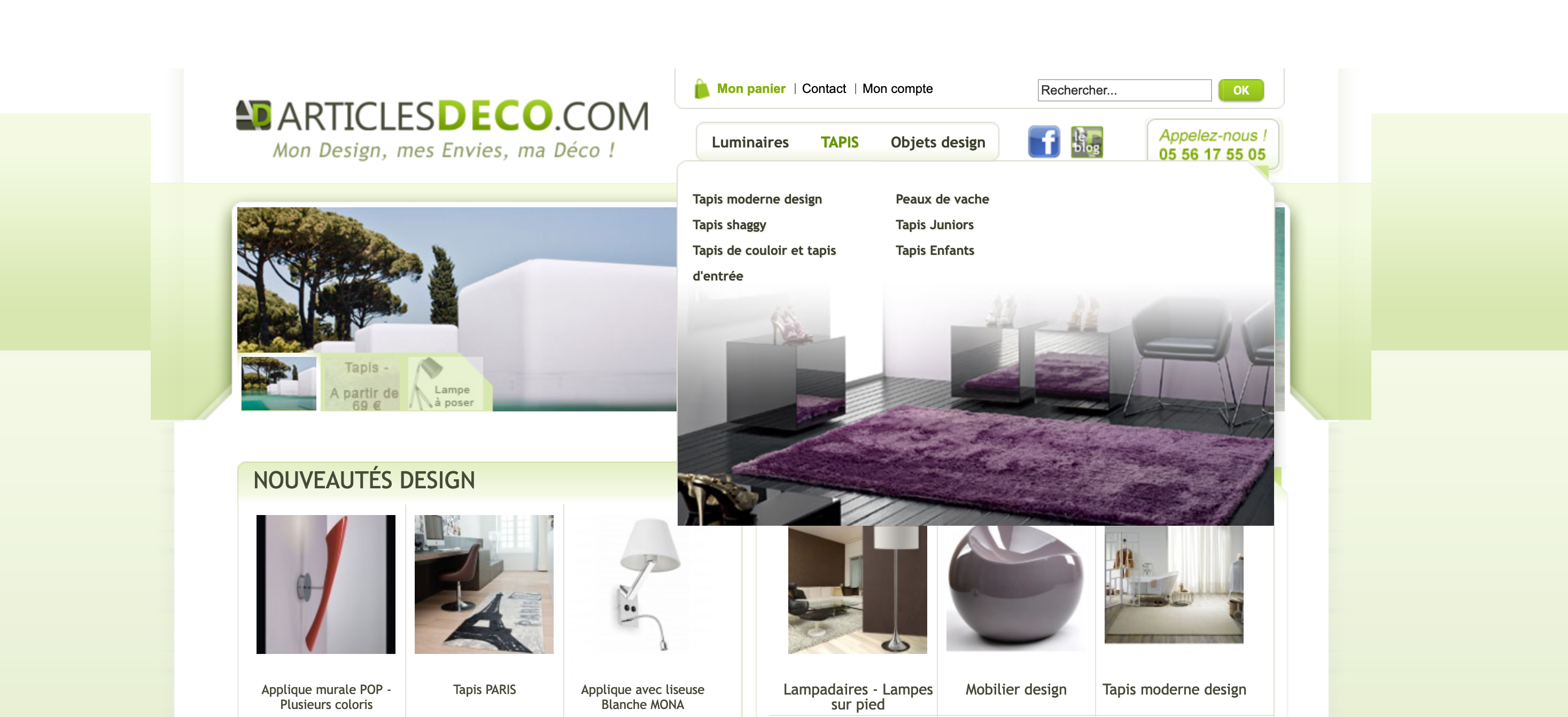 Site Magento pour un site ecommerce B2C de décoration