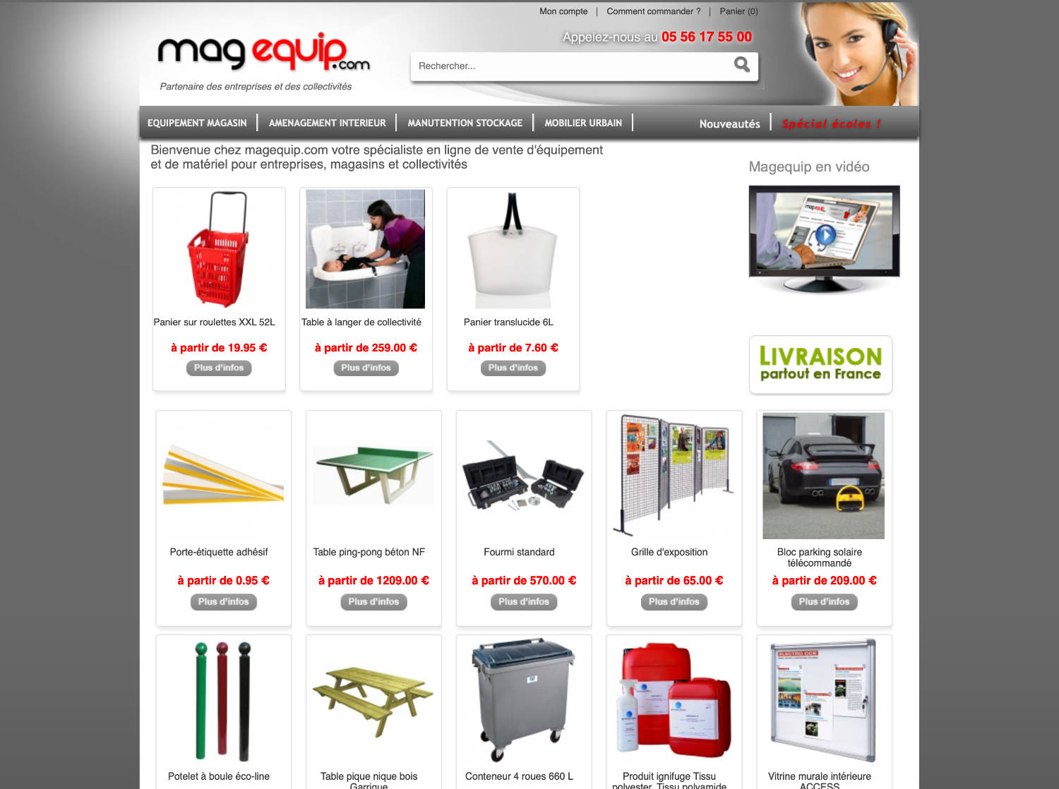 Site Magento Commerce vente chaussures